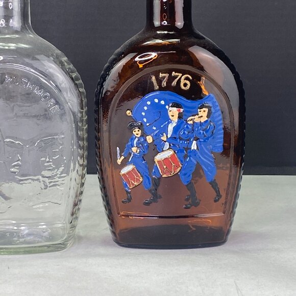 Vintage Log Cabin Syrup Bottles Lot Of 3 - Picture 3 of 9